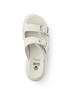 Cougar 'Luxmotion' Piera Women's 7.5 Double Strap Buckle Slide Sandal White Ice